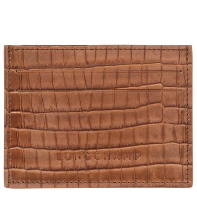 Karten-Etui Longchamp Pocket , Leder - Cashew