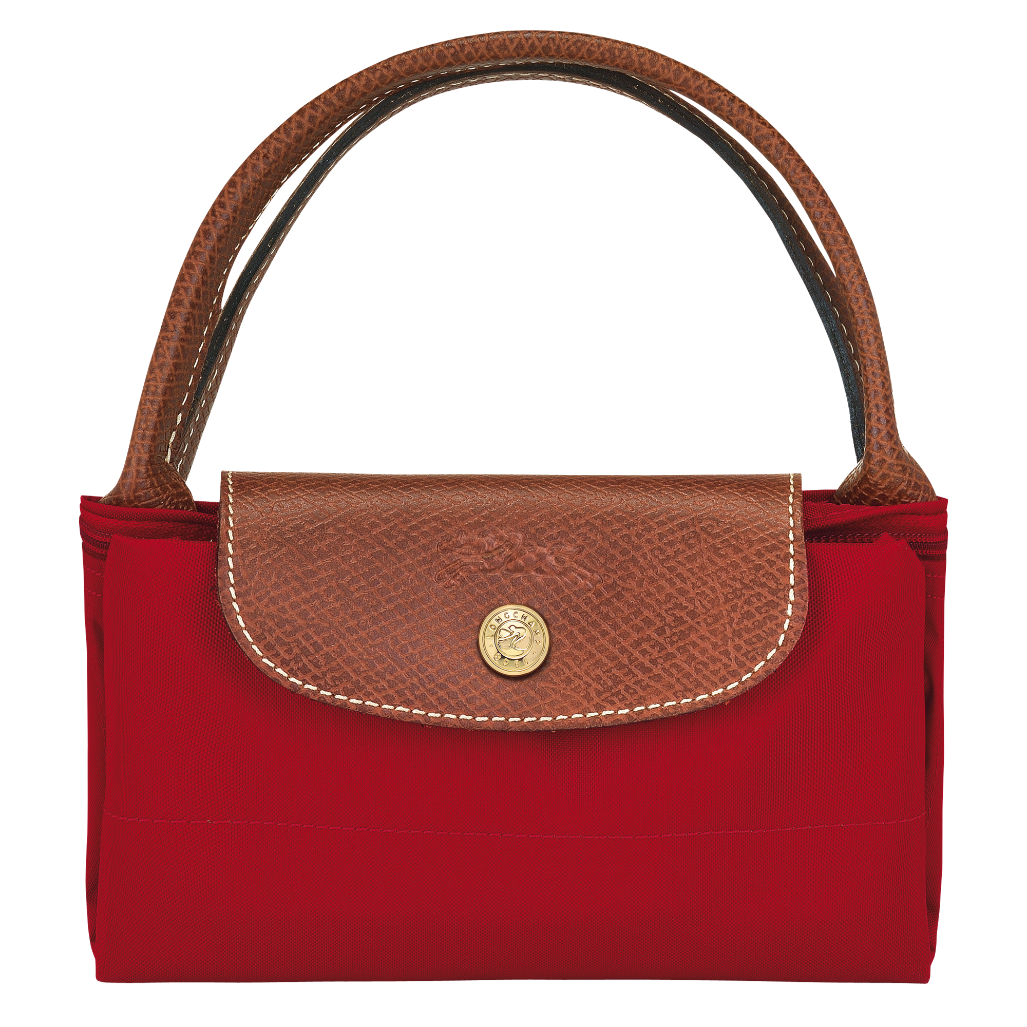 red top handle bag