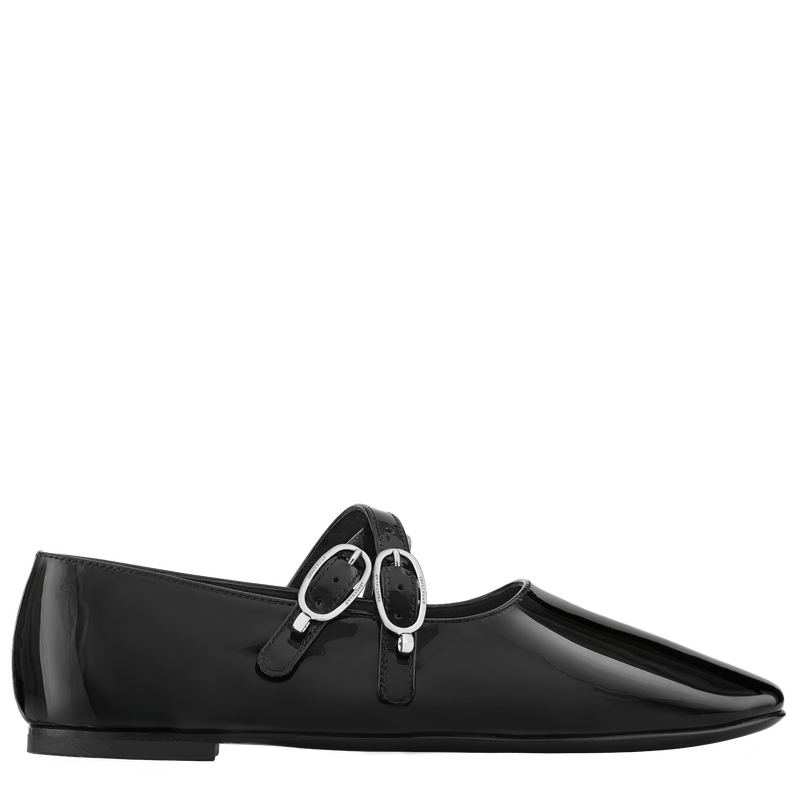 Le Foulonn&eacute; Ballerinas , Black - Leather  - View 1 of  4