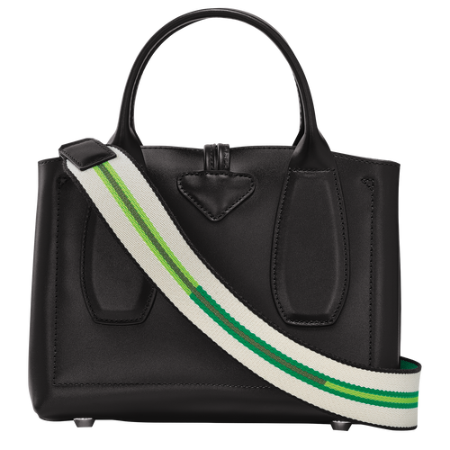 Roseau S Handbag , Black - Leather - View 4 of  7