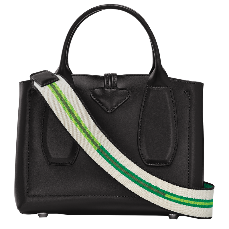 Le Roseau S Handbag , Black - Leather  - View 4 of  7