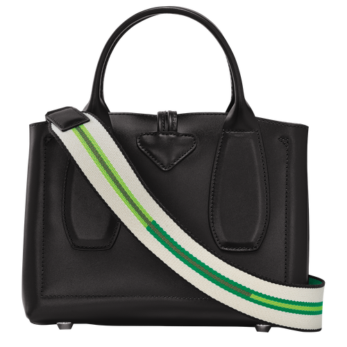Roseau S Handbag , Black - Leather - View 4 of  7
