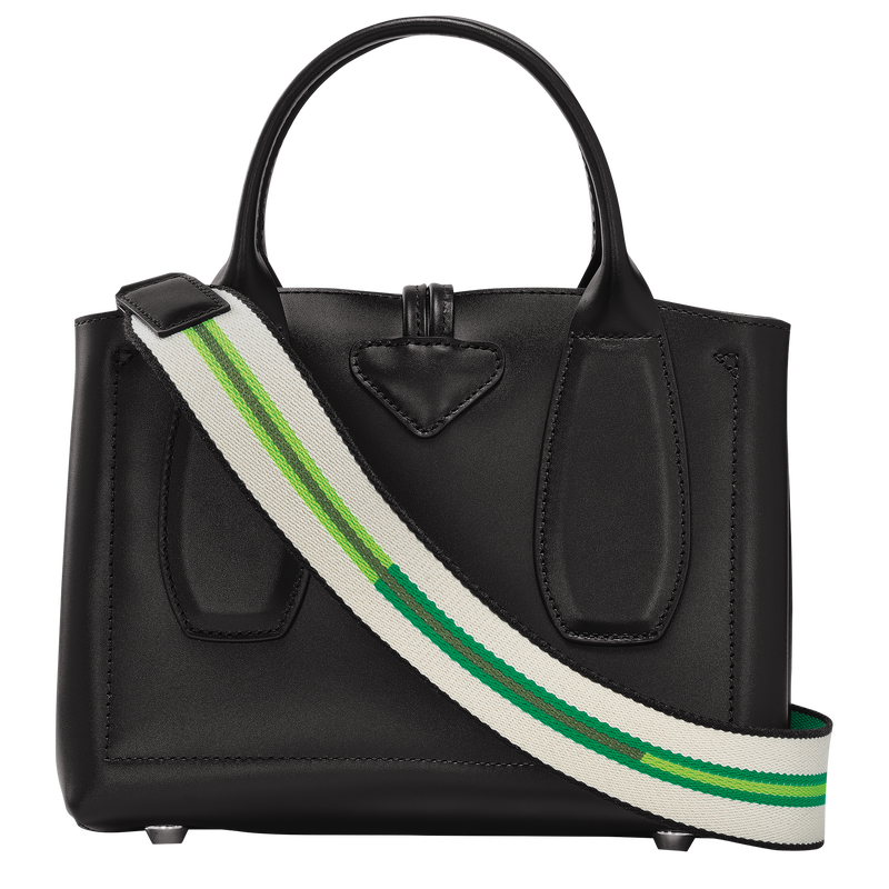 Roseau S Handbag , Black - Leather  - View 4 of  7