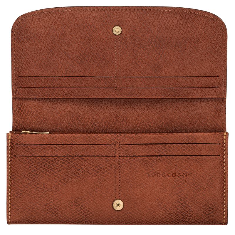 &Eacute;pure Long continental wallet , Brown - Leather  - View 3 of 3