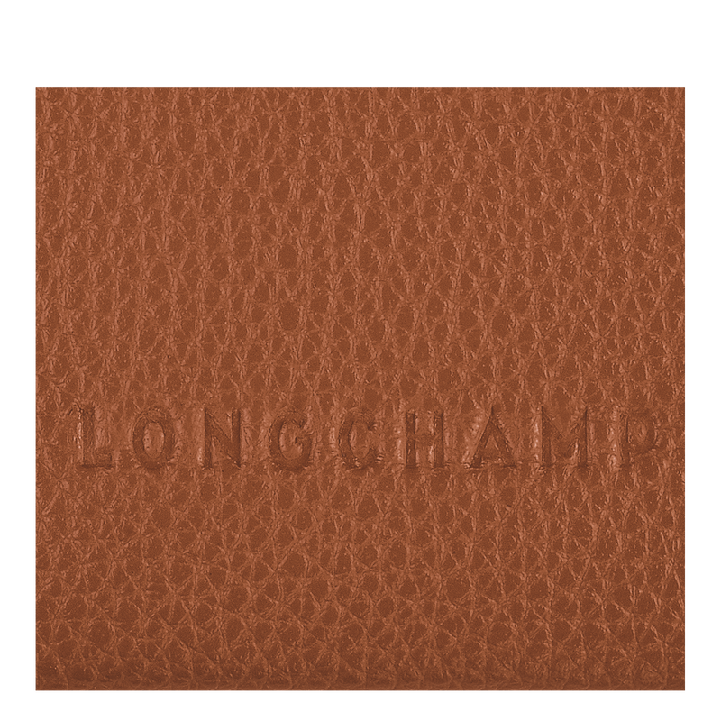 Le Foulonné Cardholder , Caramel - Leather  - View 3 of 3