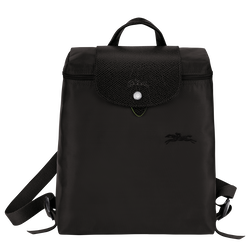 Le Pliage Green M Backpack , Black - Recycled canvas