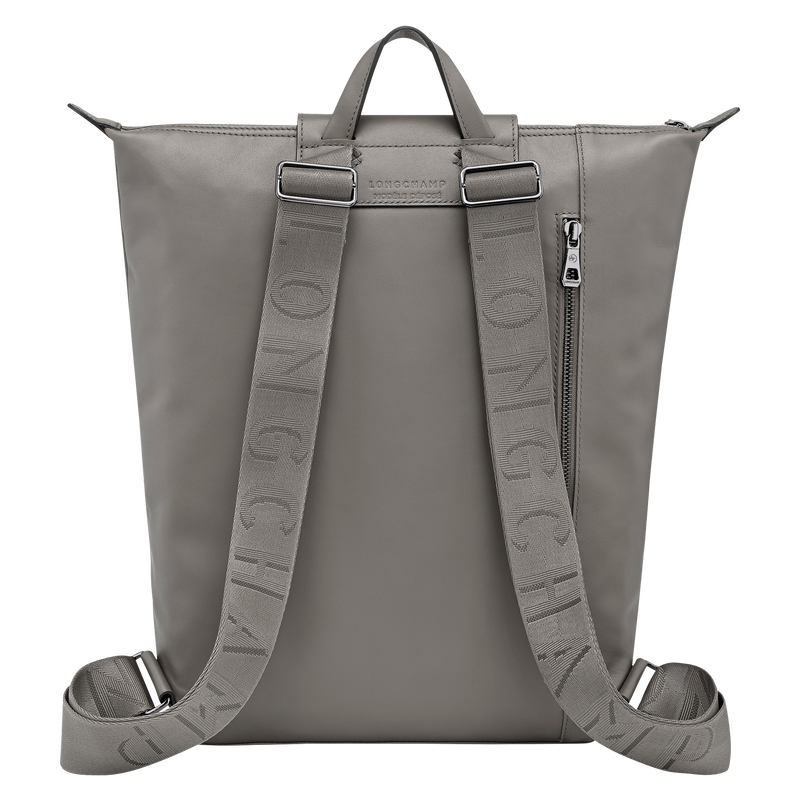 Mochila M Le Pliage Xtra , Pele - Cinzento claro  - Vista 4 de  6