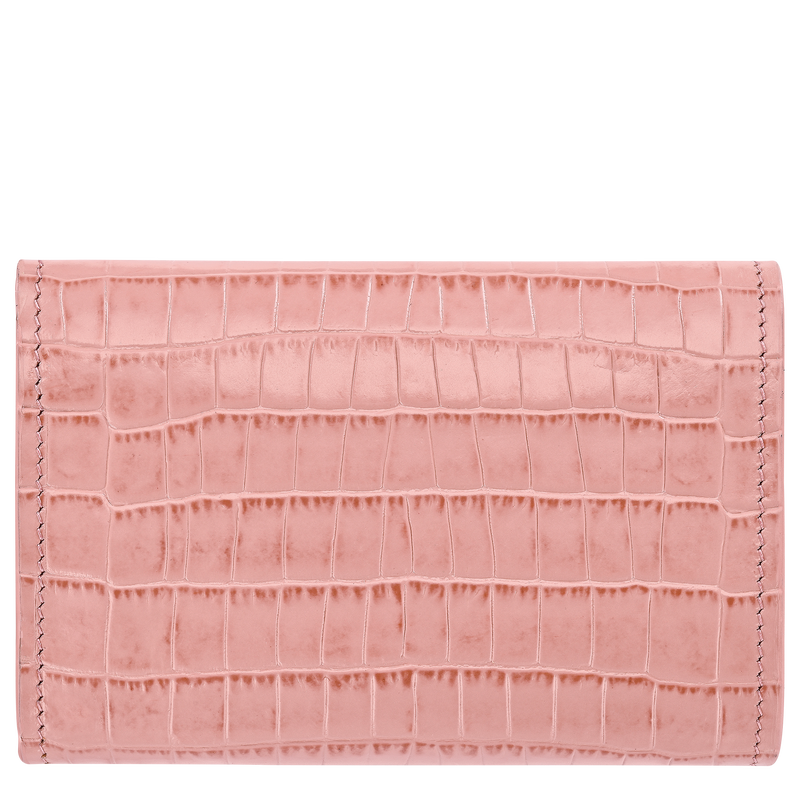 Longchamp Pocket Compact wallet , Pink Tea - Leather  - View 2 of  3