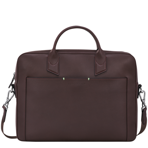 Longchamp sur Seine M Briefcase , Mocha - Leather - View 1 of 5