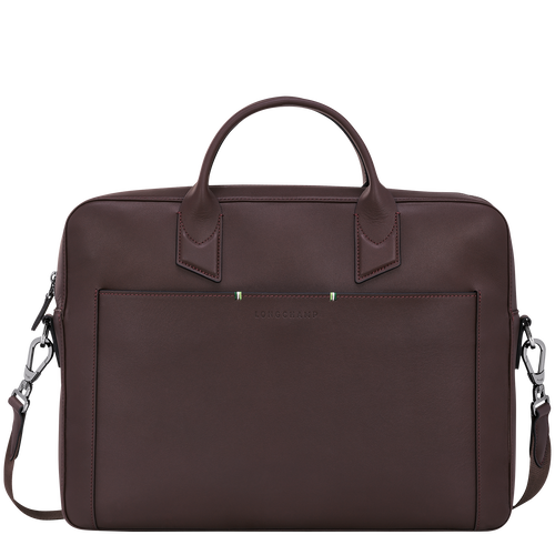 Longchamp sur Seine M Briefcase , Mocha - Leather - View 1 of  5