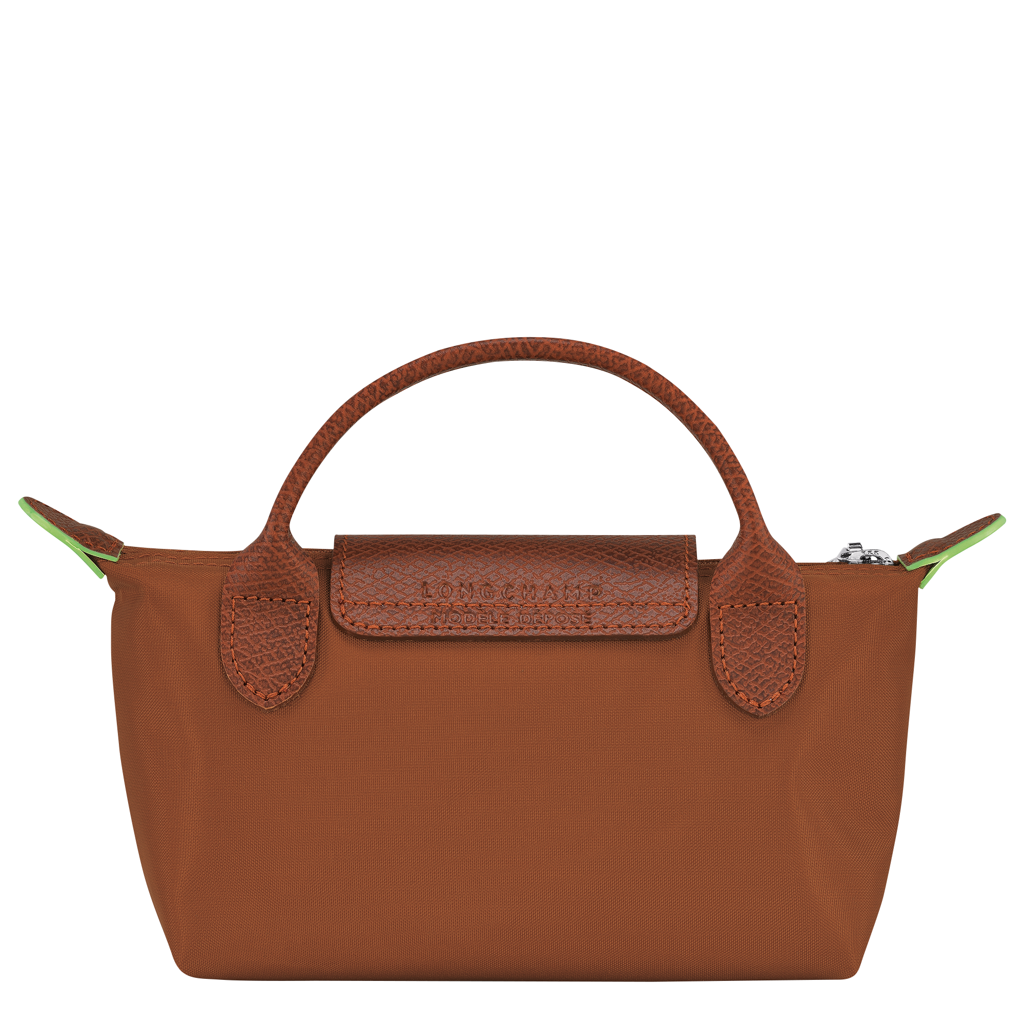 Le Pliage Green Trousse cosmétiques avec poignée, Cognac