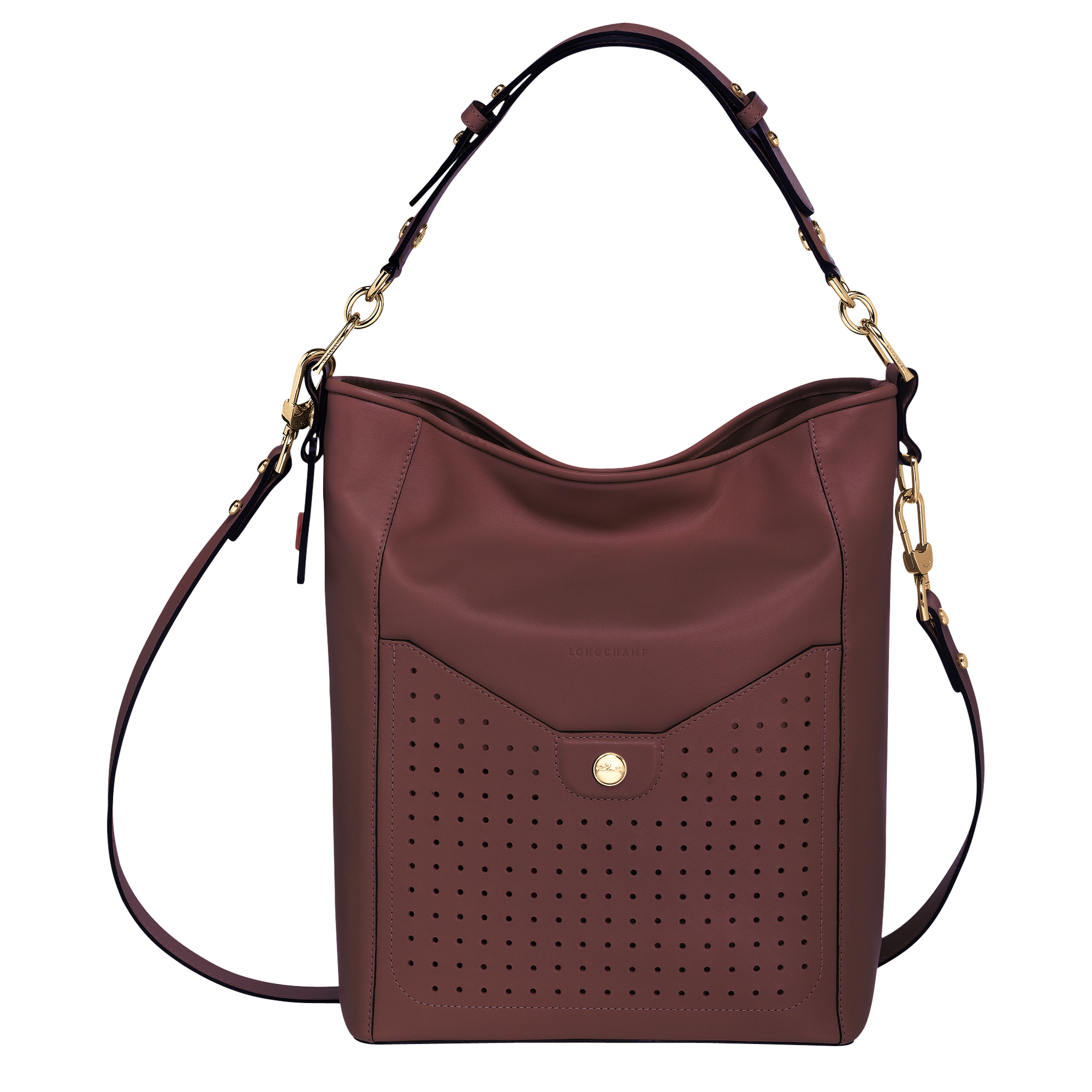 bucket bag burgundy