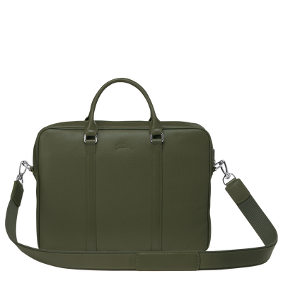 Le Foulonné Briefcase XS, Khaki