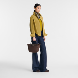 Le Pliage Green S Handbag , Mocha - Recycled canvas