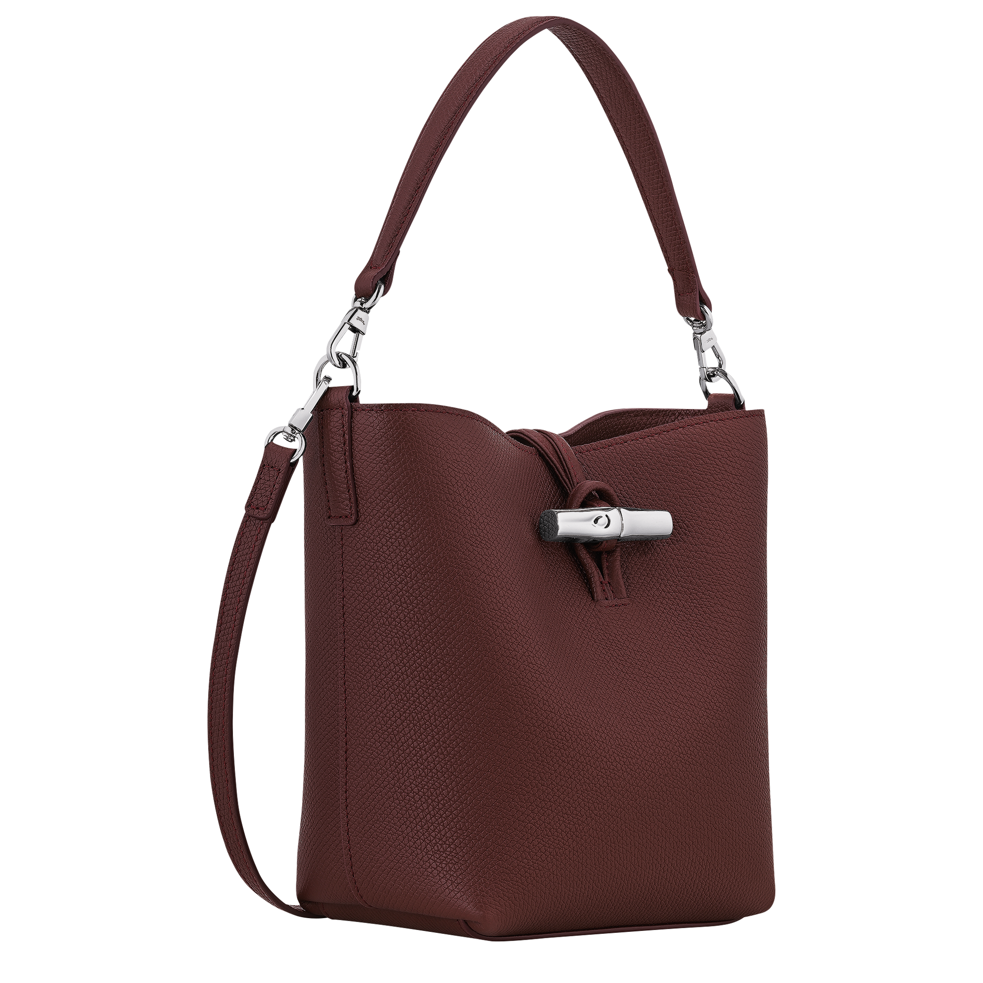 Le Roseau Bucket bag XS, Burgundy
