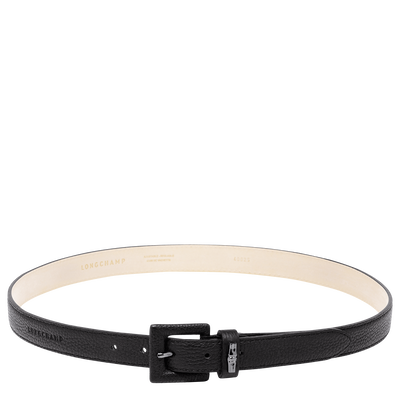 Roseau Essential Ladies' belt Black - Leather | Longchamp US