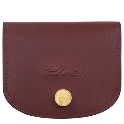 Épure Card holder , Burgundy - Leather