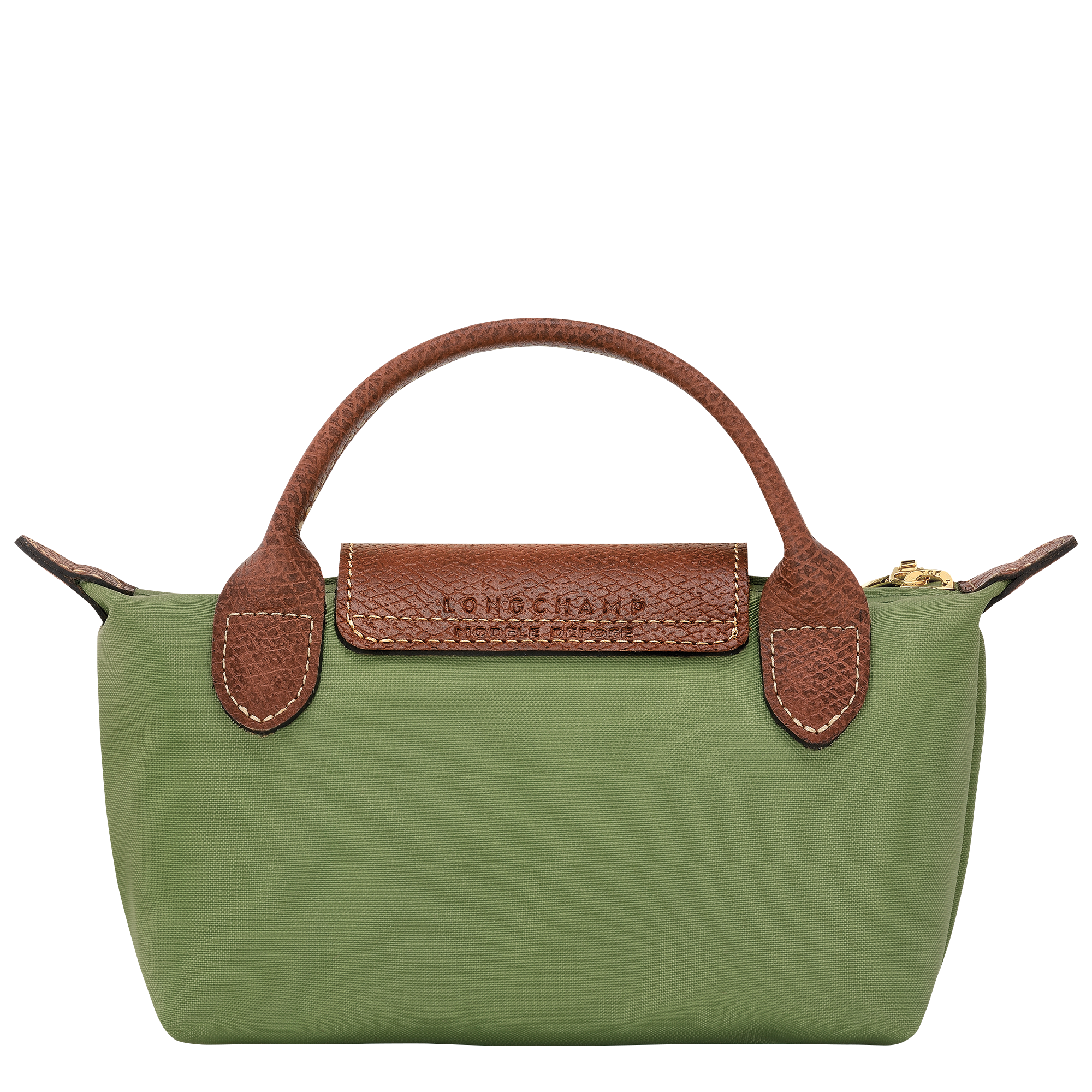 Longchamp Le Pliage Green Pouch with Handle Blue Women