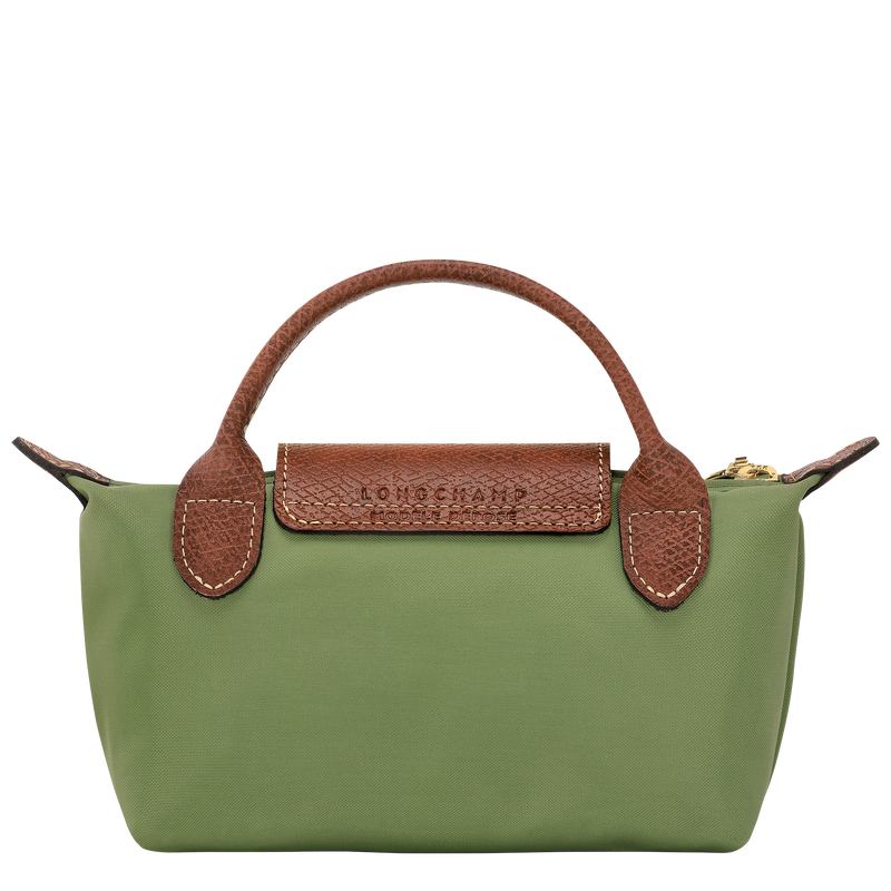Trousse cosmétiques avec poignée Le Pliage Original , Toile recyclée - Lichen  - Vue 4 de 5