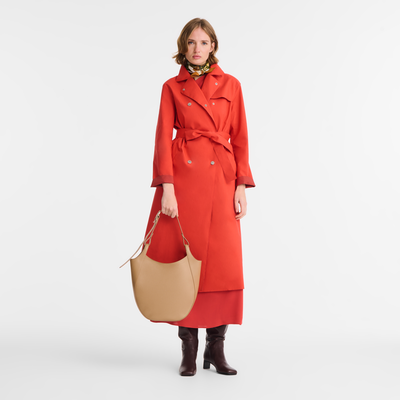 Le Foulonné L Hobo bag , Biscuit - Leather