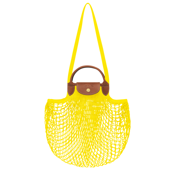 Le Pliage filet Top handle bag, Lemon
