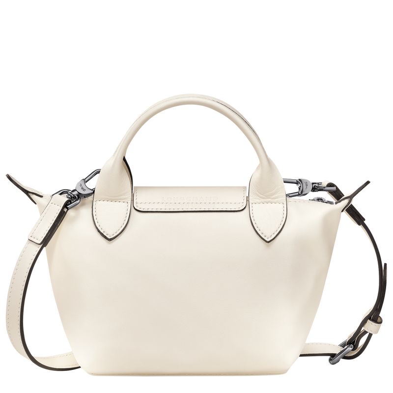 Le Pliage Xtra XS Handbag , Ecru - Leather  - View 4 of  6