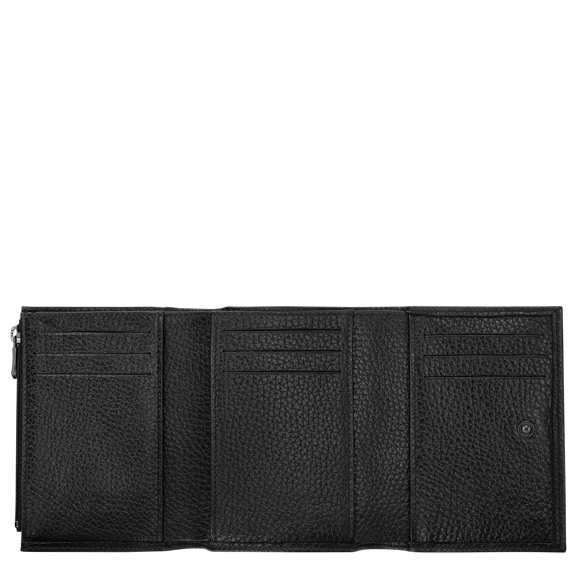 Roseau Essential Brieftasche im Kompaktformat, Schwarz
