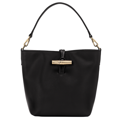 Le Roseau XS Bucket bag , Black - Leather