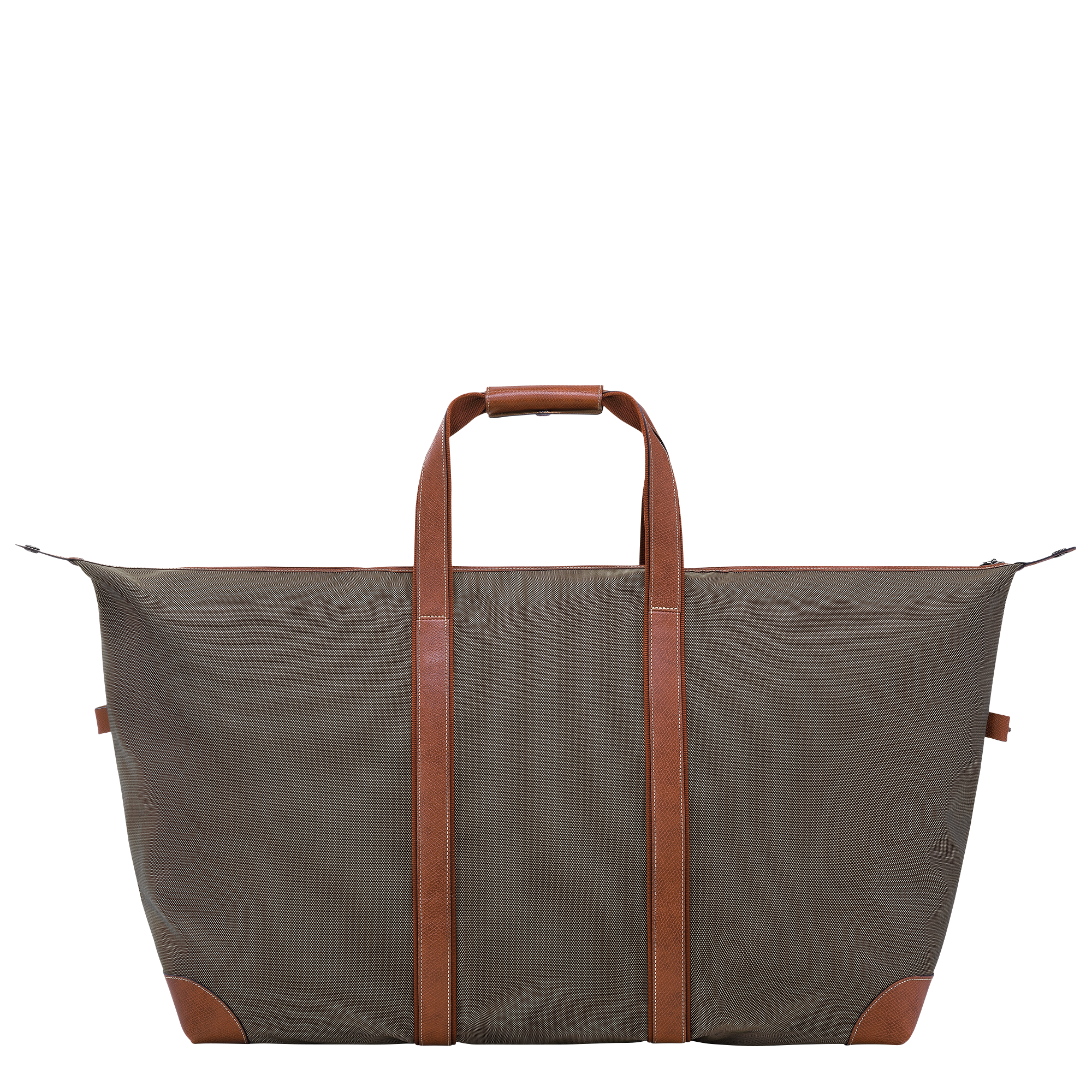 Boxford XL Travel bag Brown - Recycled canvas | Longchamp US Boxford XL Travel bag Brown - Recycled canvas | Longchamp US