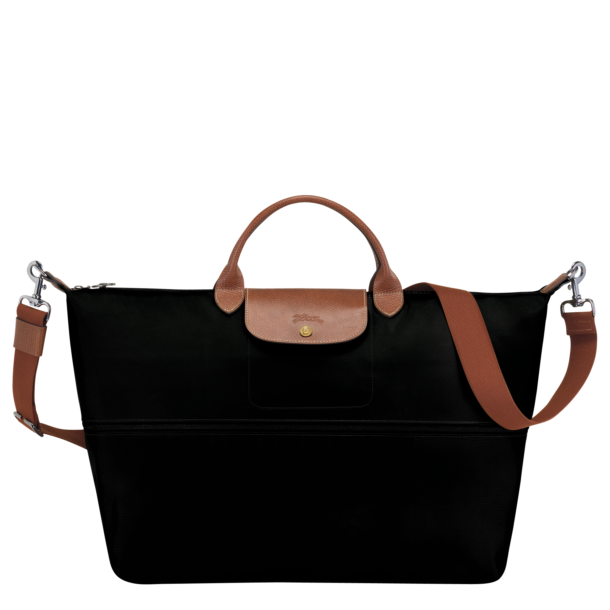 Le Pliage Original Erweiterbare Reisetasche, Schwarz