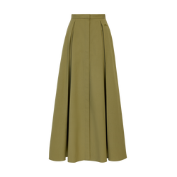 Midi skirt , Lichen - Cotton poplin
