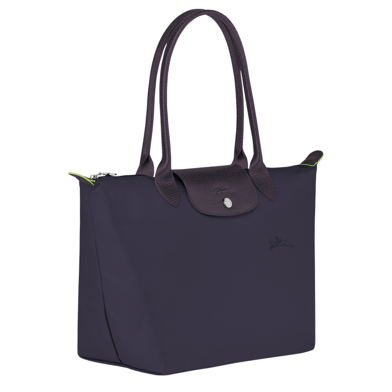 Le Pliage Green M Tote bag , Bilberry - Recycled canvas  - View 3 of  5