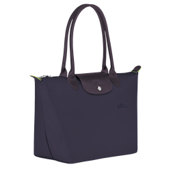 Le Pliage Green M Tote bag , Bilberry - Recycled canvas