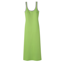 Langes Kleid , Jersey - Grün