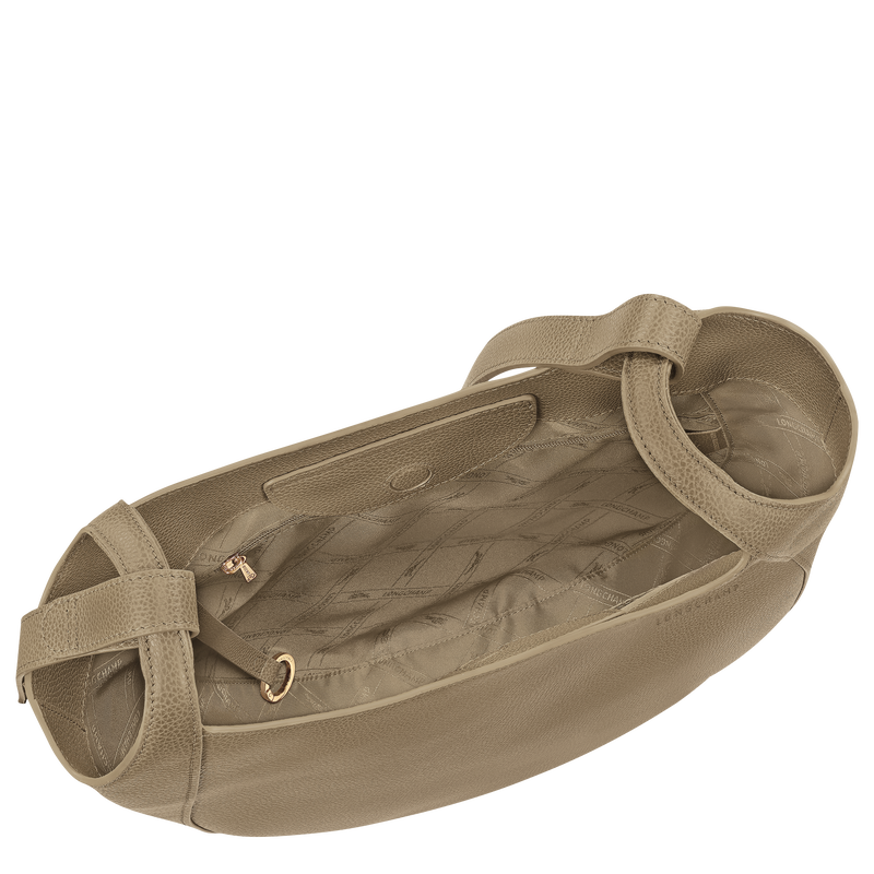 Le Foulonn&eacute; L Hobo bag , Lichen - Leather  - View 4 of 5