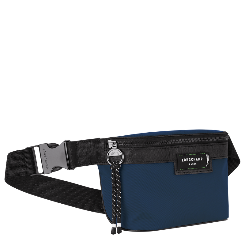 Le Pliage Energy M Belt bag , Navy - Recycled canvas  - View 3 of  3