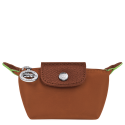 Portemonnaie Le Pliage Green , Recyceltes Canvas - Cognac