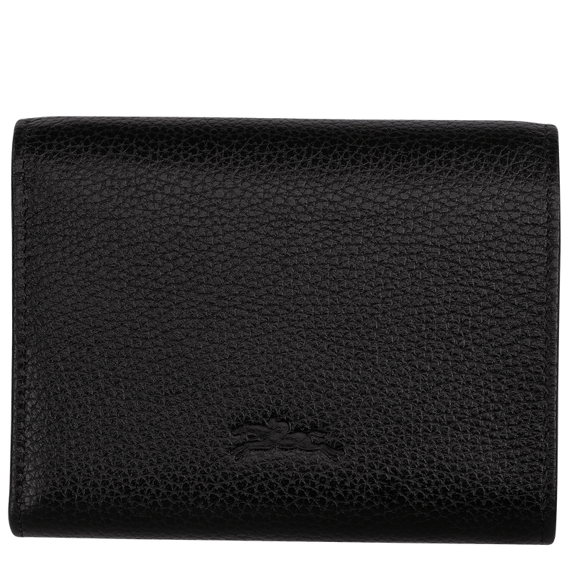 Le Foulonné Wallet , Black - Leather  - View 2 of  4