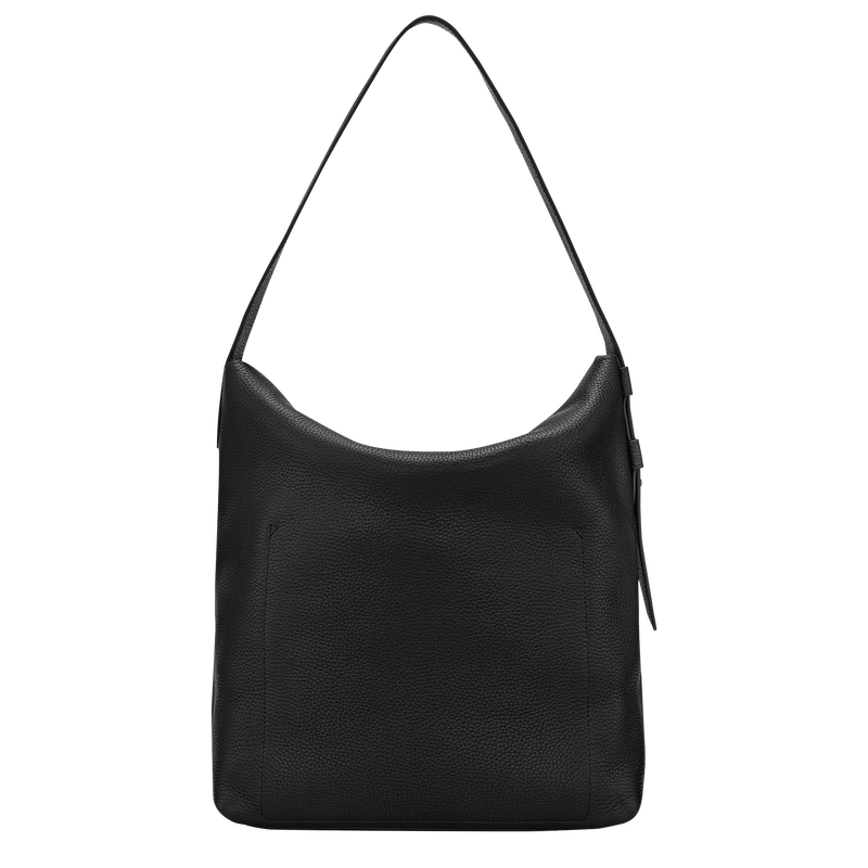Sac port&eacute; &eacute;paule L Le Cadence , Cuir - Noir  - Vue 3 de 5