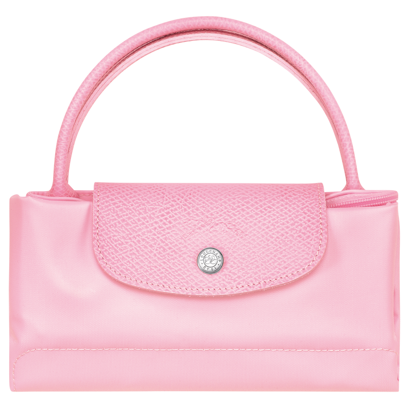 Le Pliage Green S Handbag , Pink - Recycled canvas  - View 6 of  6