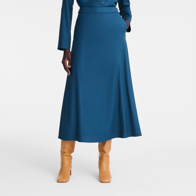 Midi skirt , Ink blue - OTHER  - View 4 of  5