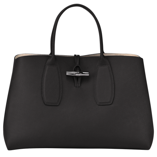 Roseau XL Handbag , Black - Leather - View 1 of  6