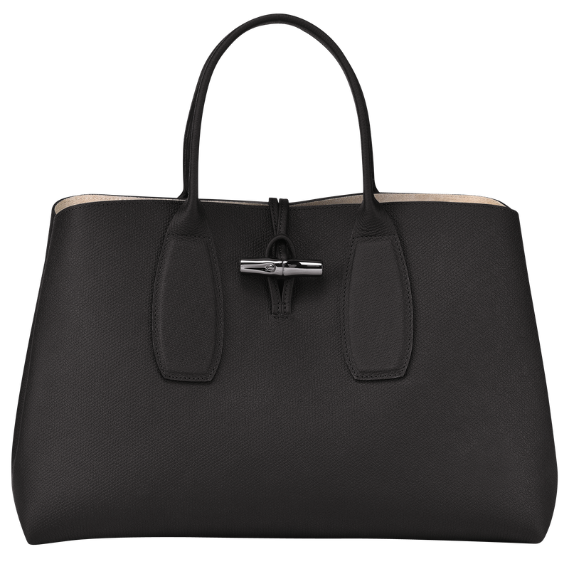 Roseau XL Handbag , Black - Leather  - View 1 of  6