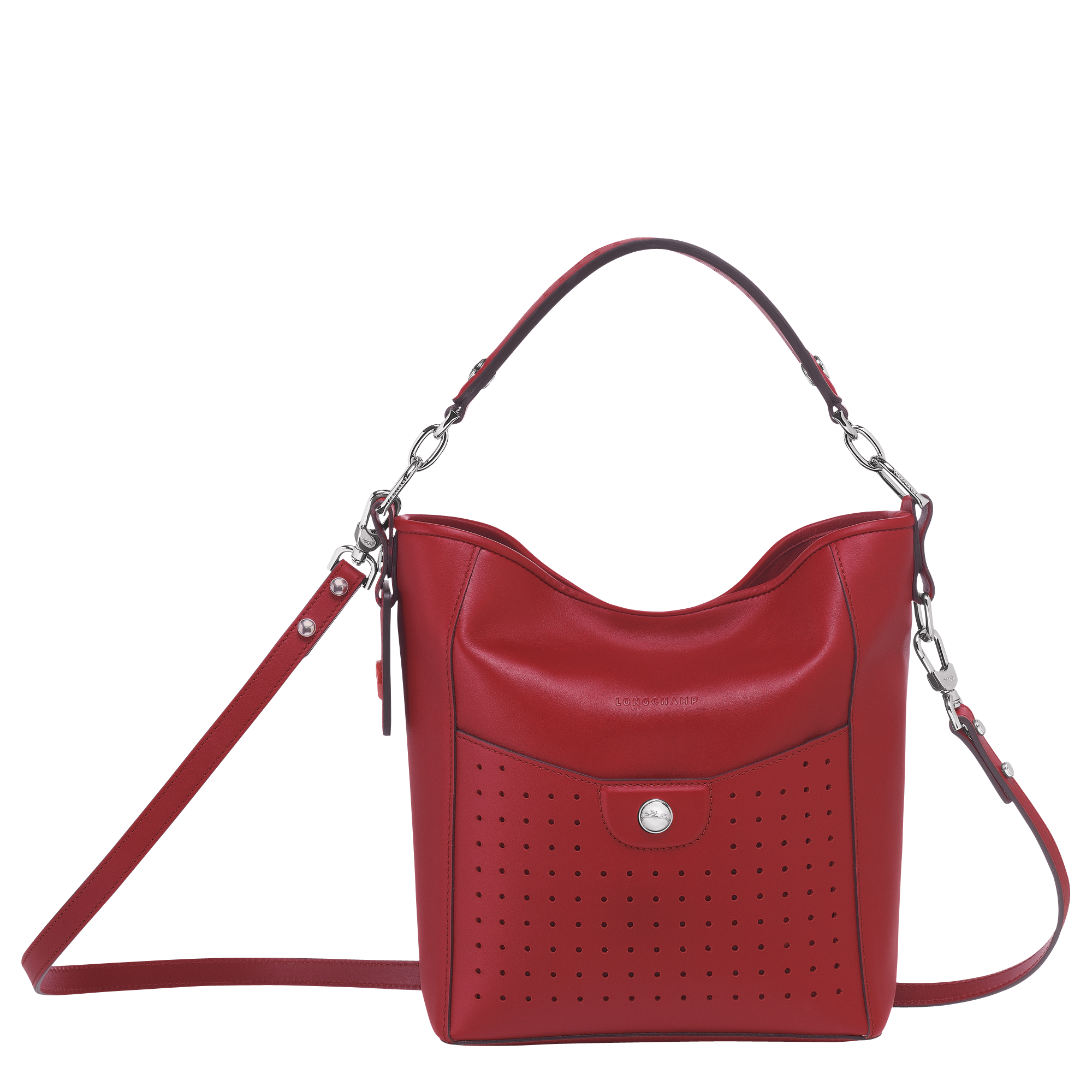 Tasche schwarz weiß rot lila Muster Schultertasche Schmetterling Beuteltasche