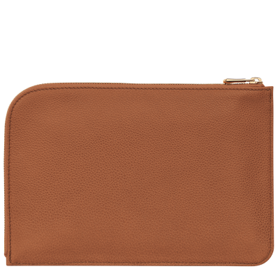 Pochette Le Foulonné , Cuir - Caramel