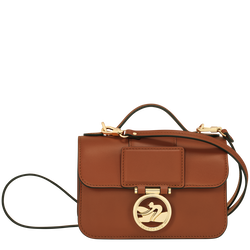 Box-Trot XS Crossbody bag , Cognac - Leather