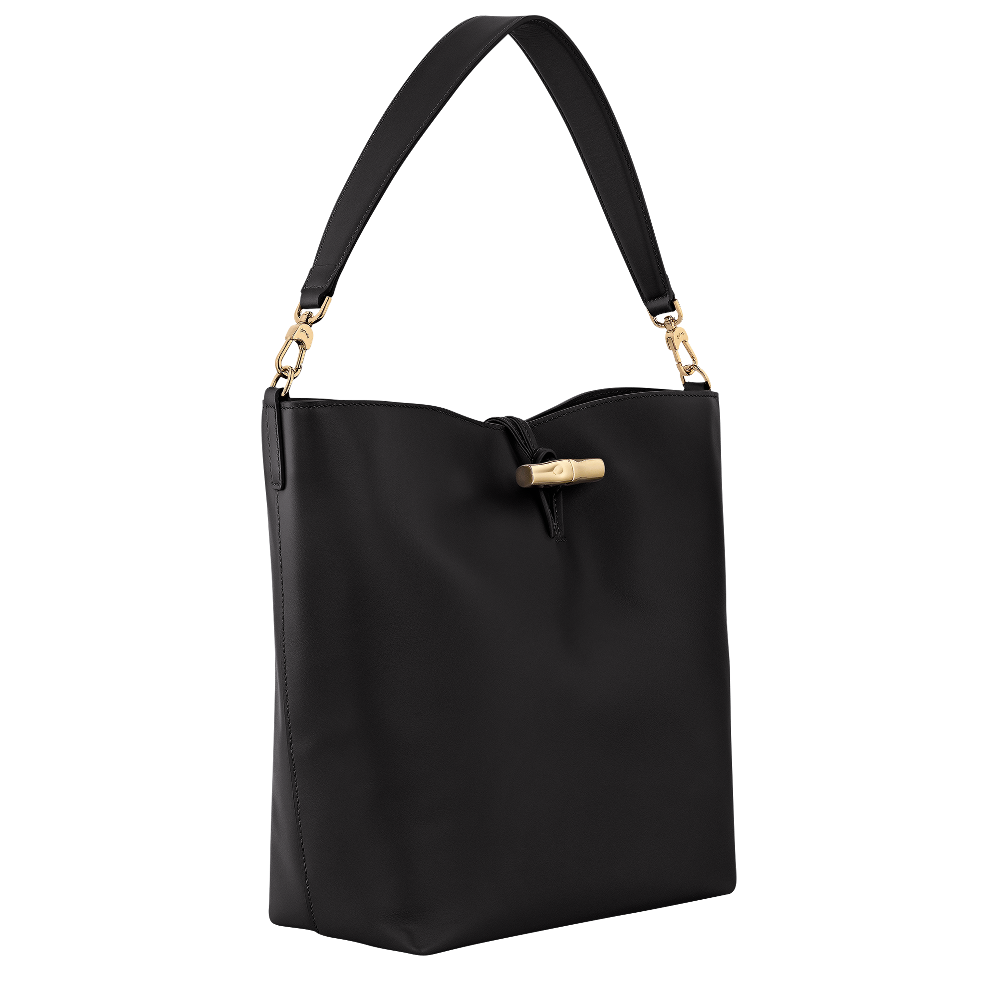 Le Roseau Hobo bag M, Black