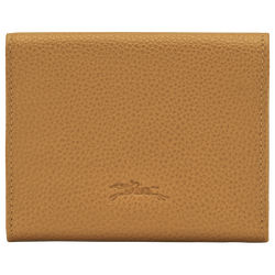 Le Foulonné Compact wallet , Nutmeg - Leather