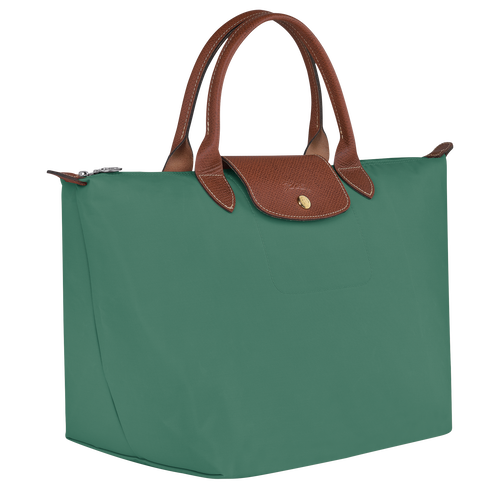 Le Pliage Original Tas met handgreep aan de bovenkant M , Salie - Gerecycled canvas - Weergave 3 van  5