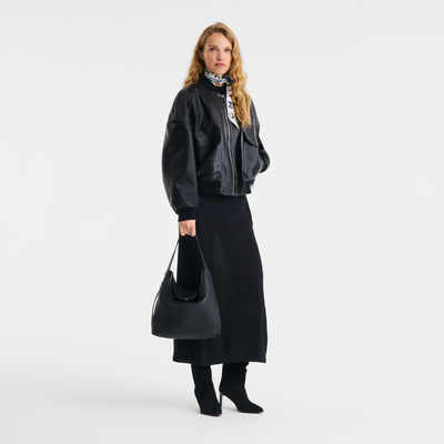 Le Cadence L Shoulder bag , Black - Leather
